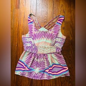 🆕🩷🩵 Pink & Mint Large sleeveless tank top